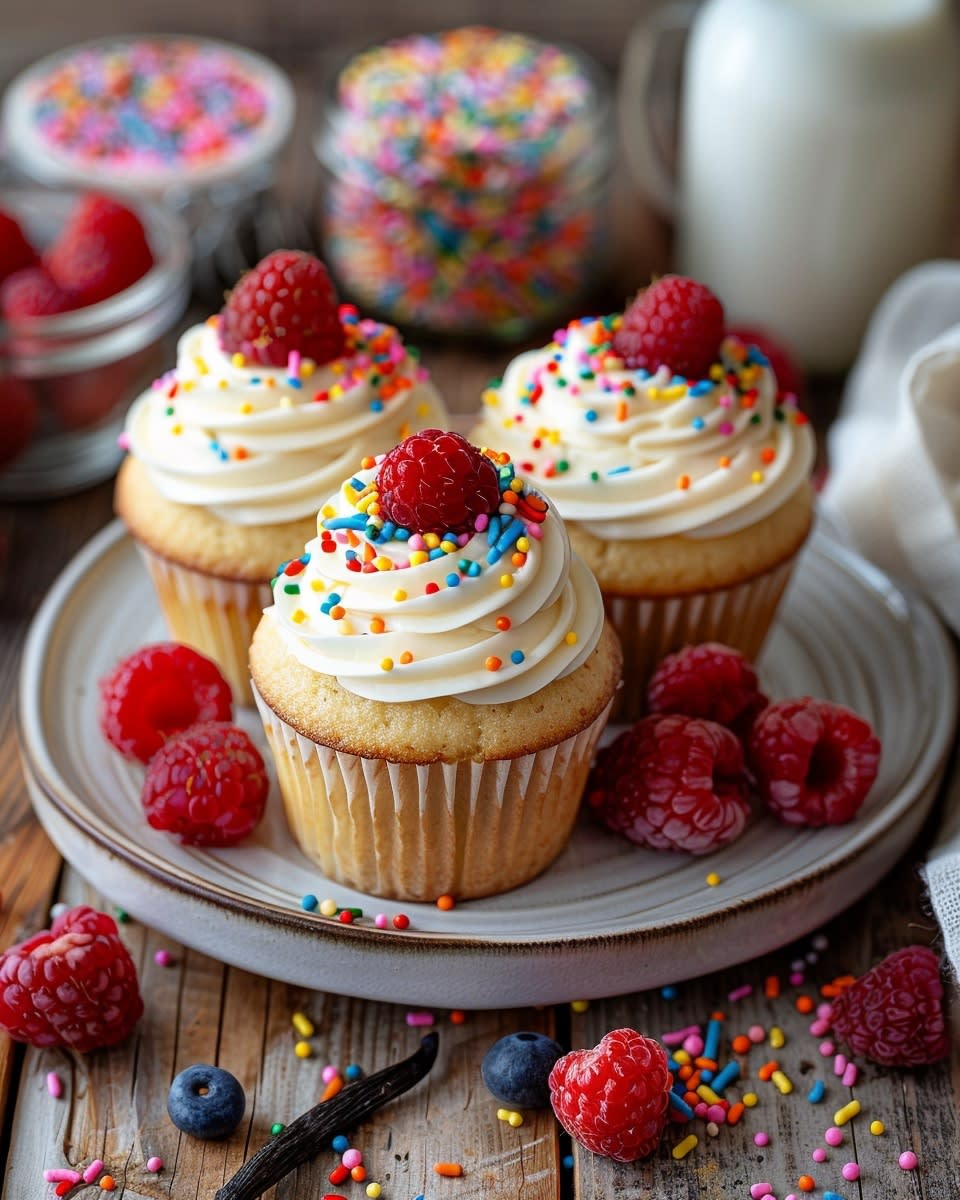 Cupcakes à la vanille sans œuf
