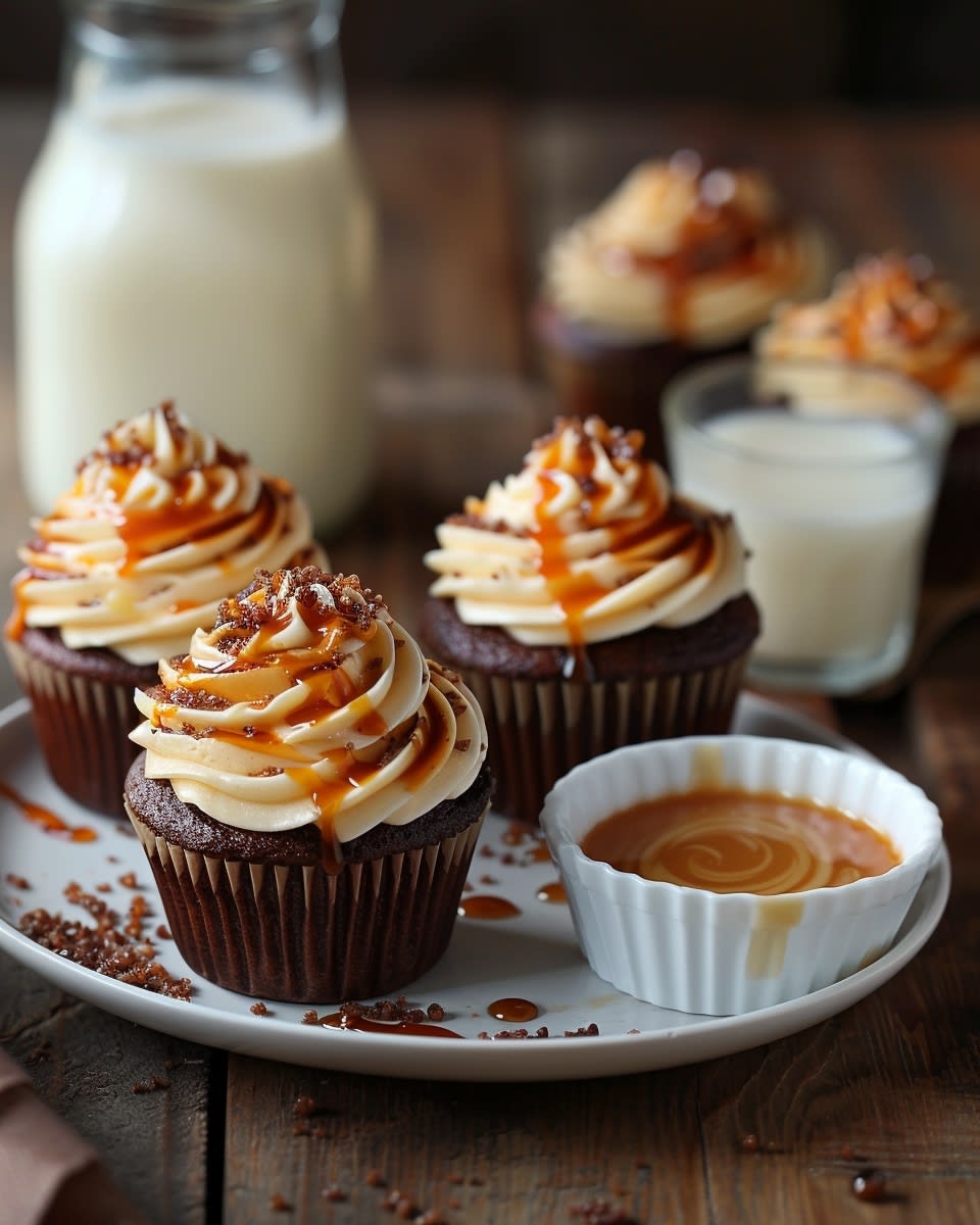 Cupcakes au caramel beurre salé