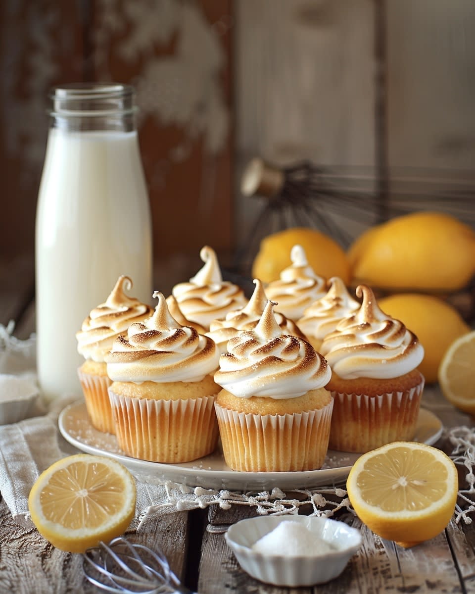 Cupcakes au citron meringué