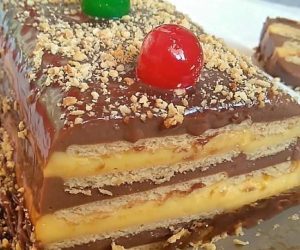 Flan Chocolat Biscuits