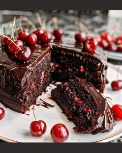 Gâteau Chocolat Cerise