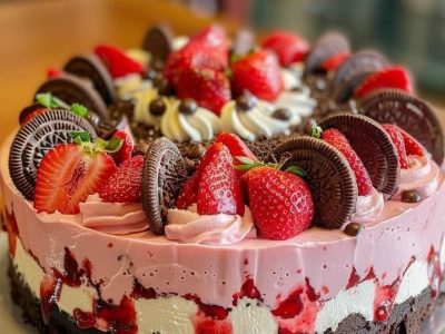 Gâteau Oreo Fraise Facile : La Recette Inratable