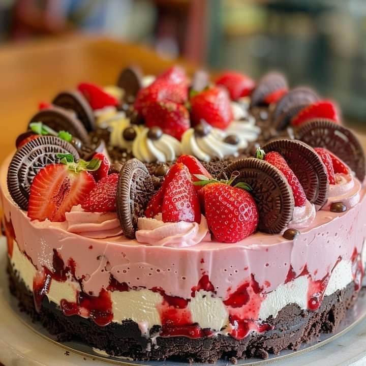 Gâteau Oreo Fraise