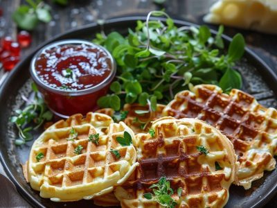 Découvrez les Meilleures Recettes de Gaufres Salées au Fromage