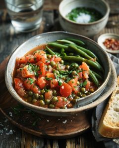 Haricots blancs à la tomate