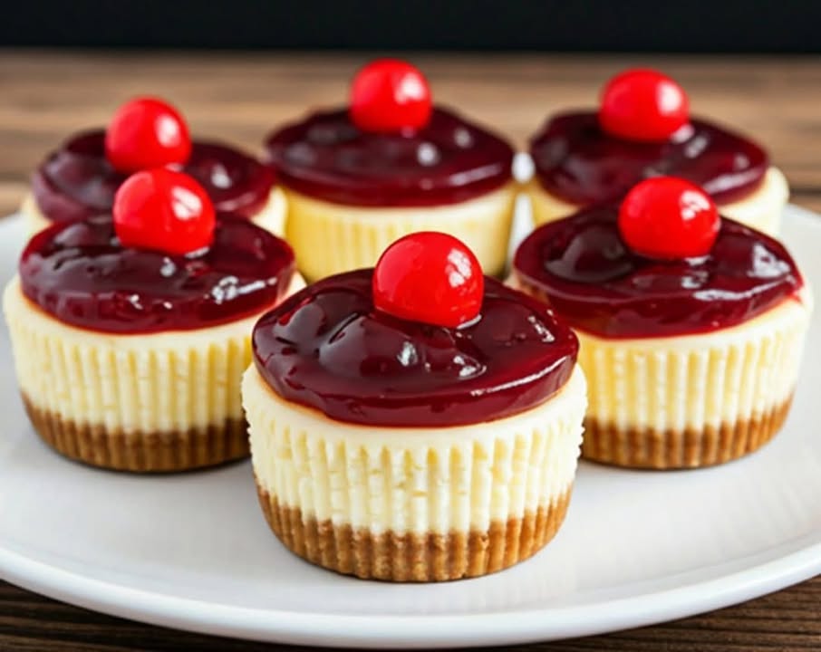 Mini Cheesecakes Cerises