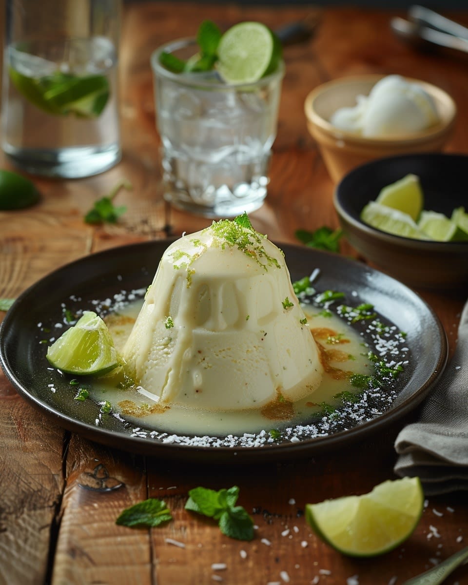 Moelleux à la noix de coco et citron vert