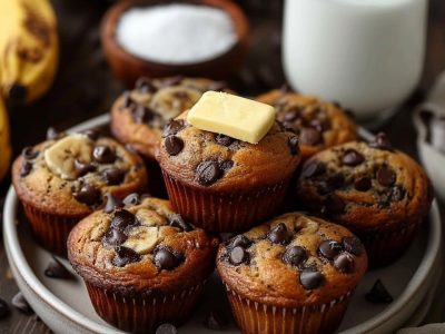 Recette Délicieuse de Muffins à la Banane et Pépites de Chocolat