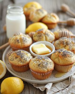 Muffins au citron pavot