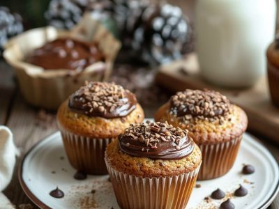 Recette Délicieuse des Muffins au Cœur Fondant de Nutella
