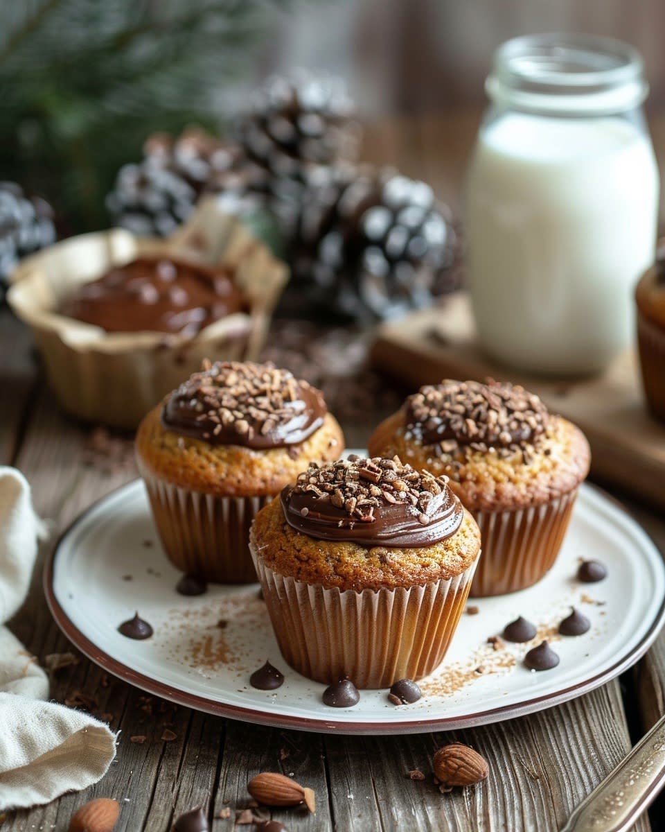 Muffins au cœur fondant de Nutella