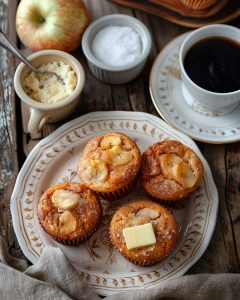 Muffins aux pommes et cannelle