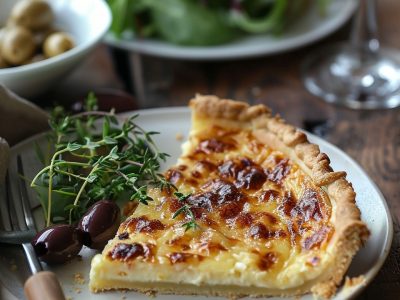Recette Délicieuse de Tarte aux Oignons Caramélisés
