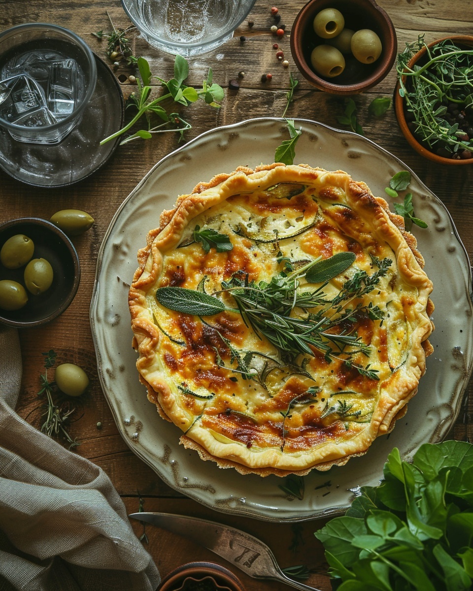 Tarte courgette ricotta