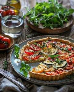 Tarte rustique aux légumes