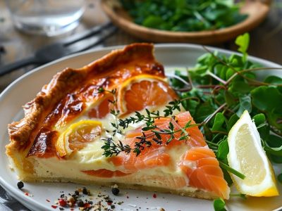 Recette de Tarte Saumon Épinards : Une Délicieuse Recette Facile à Faire