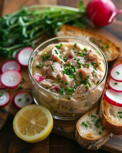 Verrine aux rillettes de thon