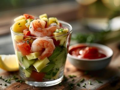 Recette de Verrine Avocat Crevettes : Une Entrée Fraîche et Délicieuse