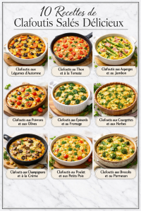 10 Recettes de Clafoutis Salés Délicieux
