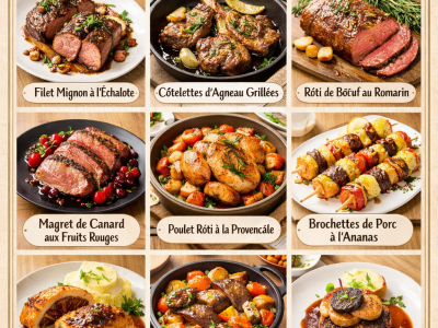 10 Recettes de Viandes pour le Dîner