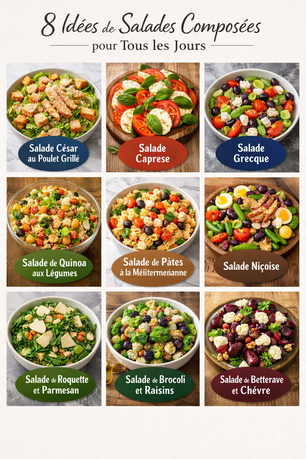 8 Idées de Salades Composées pour Tous les Jours