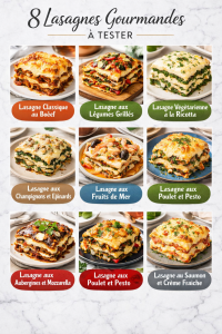 8 Lasagnes Gourmandes à Tester