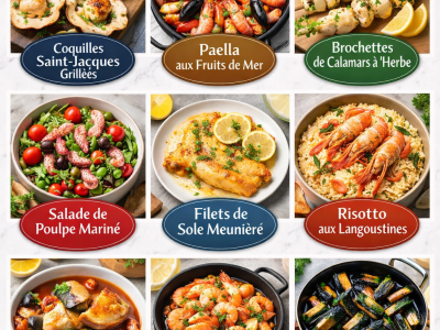 8 Plats de Fruits de Mer Délicieux