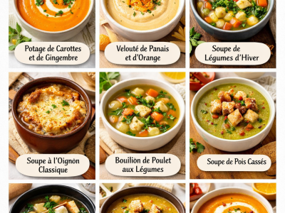8 Recettes de Soupes Faciles pour l’Hiver