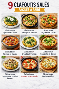 9 Clafoutis Salés Faciles à Faire