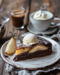 Cake à la poire et chocolat