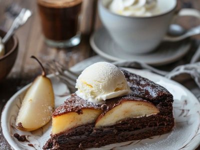 Recette Délicieuse du Cake à la Poire et Chocolat