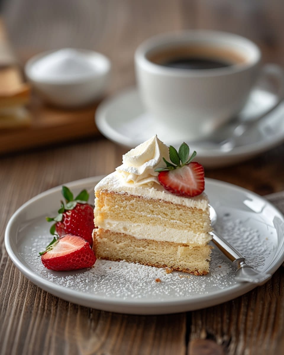 Cake à la vanille légère