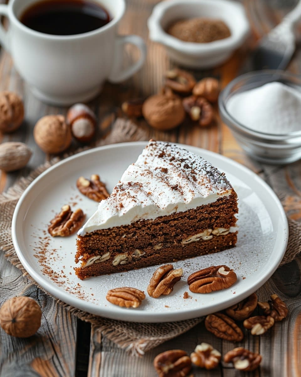 Cake au café et noix