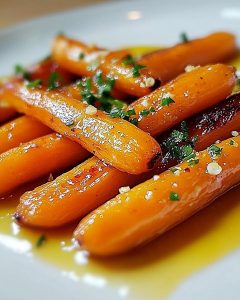 Carottes Miel Ail