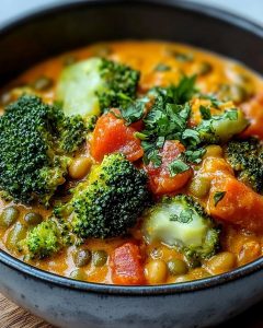 Curry Brocoli Lentilles
