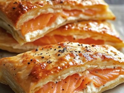 Feuilletés Saumon Fromage : Recette Rapide & Savoureuse