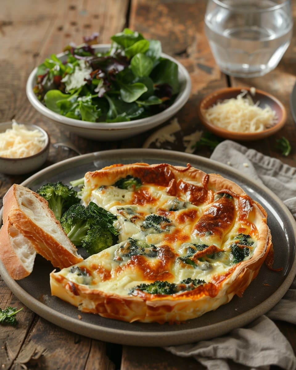 Flan au brocoli et fromage