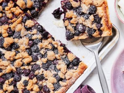 Gâteau Myrtilles Streusel Facile et Savoureux