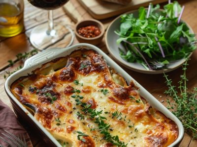 Recette Délicieuse de Gratin d’Aubergines à la Tomate