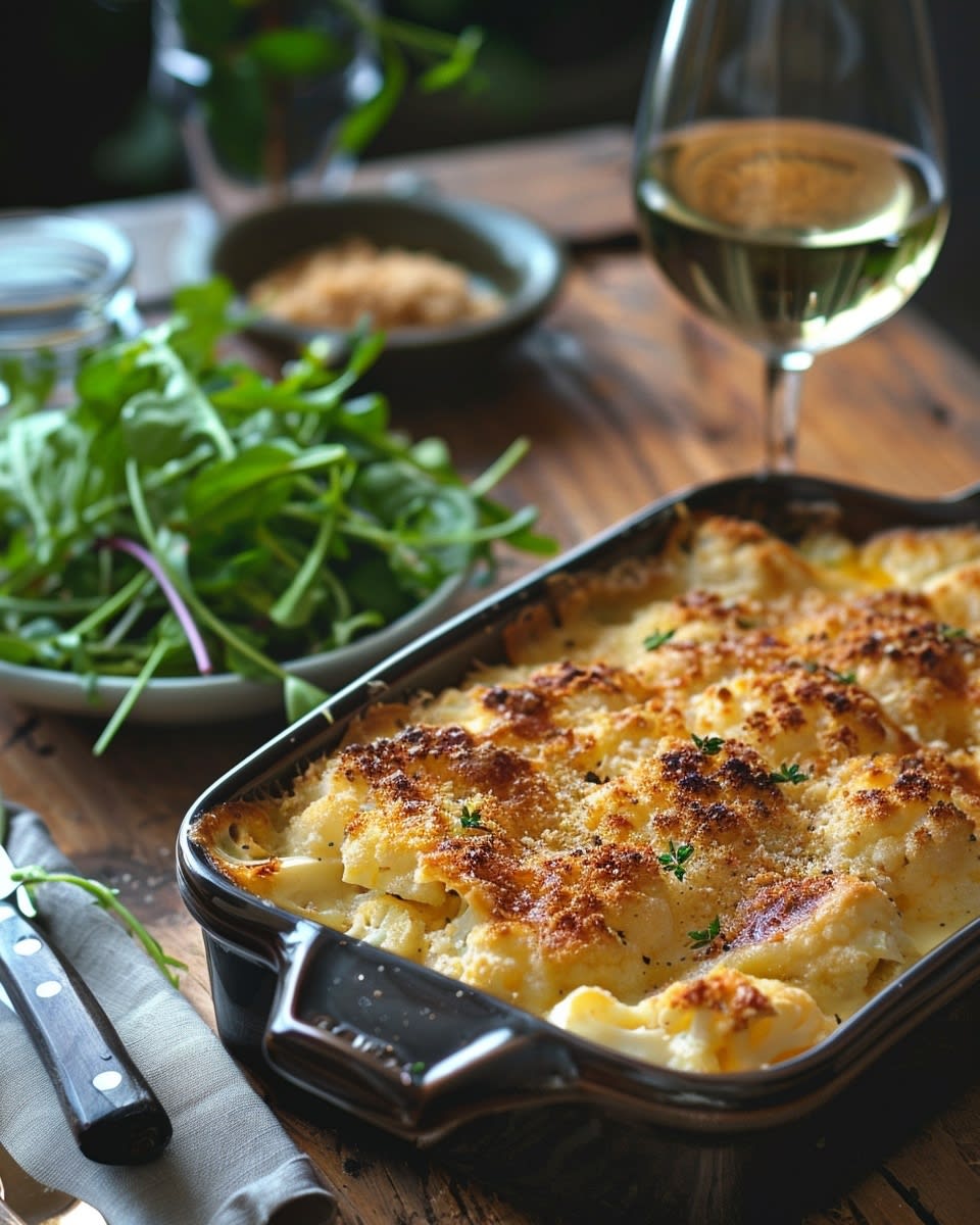 Gratin de chou-fleur à la béchamel