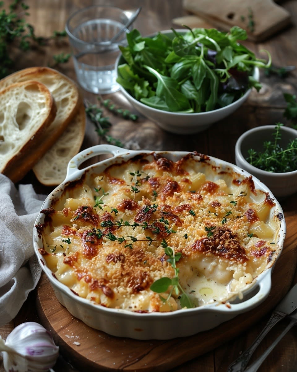 Gratin de riz aux légumes
