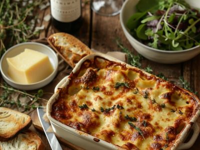 Recette Délicieuse : Préparer des Lasagnes Gratinées au Fromage