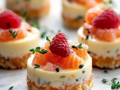 Mini-Cheesecakes Saumon Fumé | Recette facile et élégante