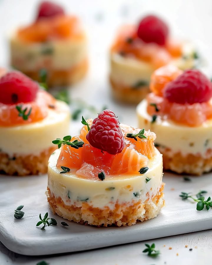 Mini-Cheesecakes Saumon Fumé