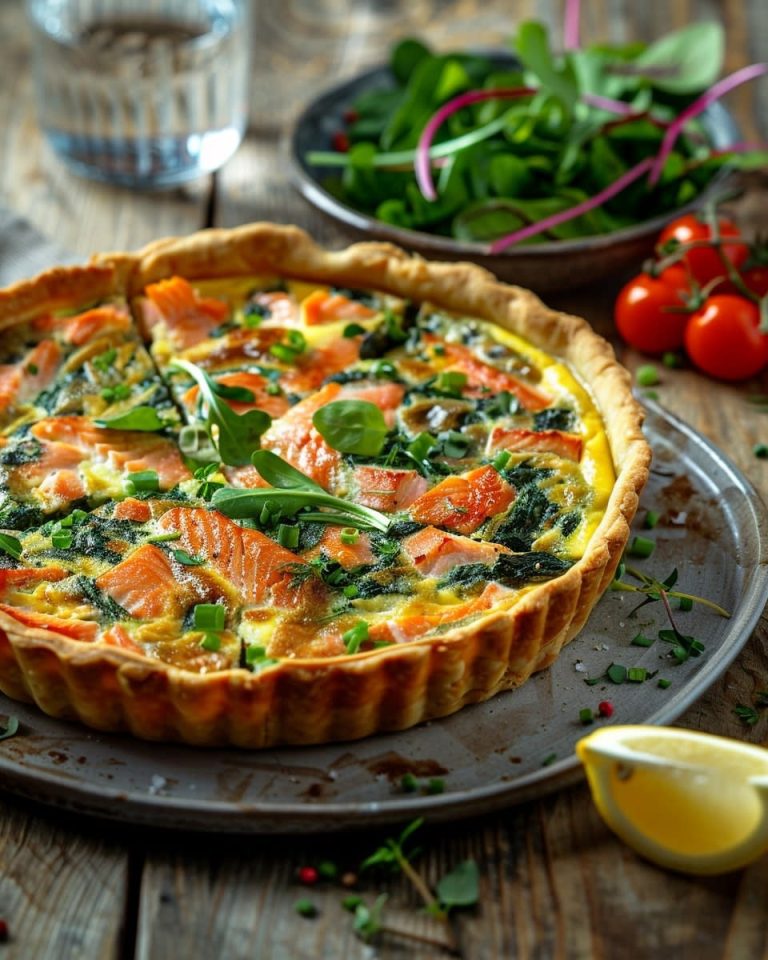 Quiche Au Saumon Et épinards