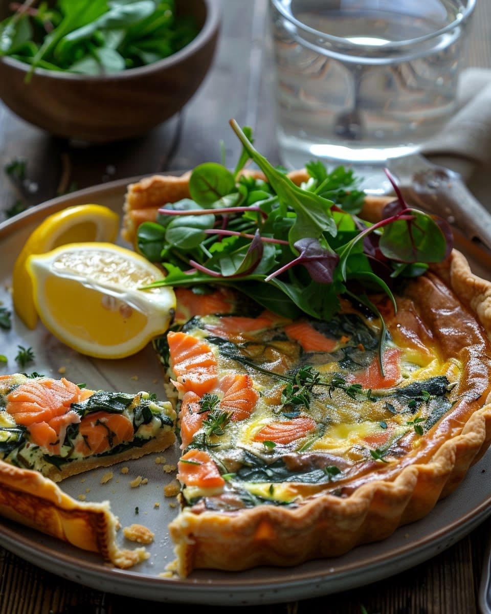 Quiche Au Saumon Et épinards