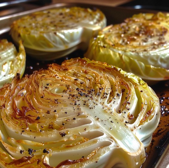 Steaks de chou rôtis