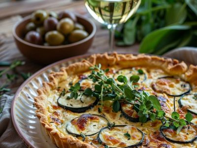 Recette Délicieuse de Tarte aux Courgettes et Chèvre