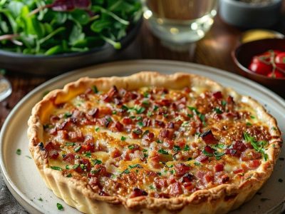 Recette de Tarte aux Poireaux et Lardons : Un Délice Facile à Préparer