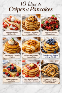 10 Idées de Crêpes et Pancakes